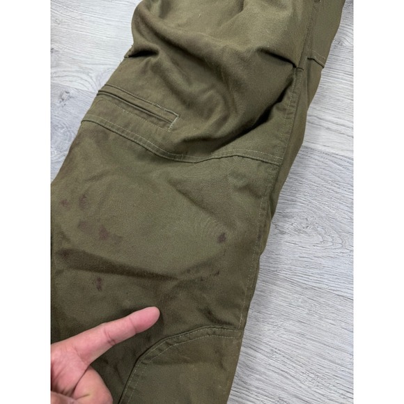 Vintage Military Overalls S Green Air Crewmen Insulated Bibs Carter Aramid - Picture 6 of 14